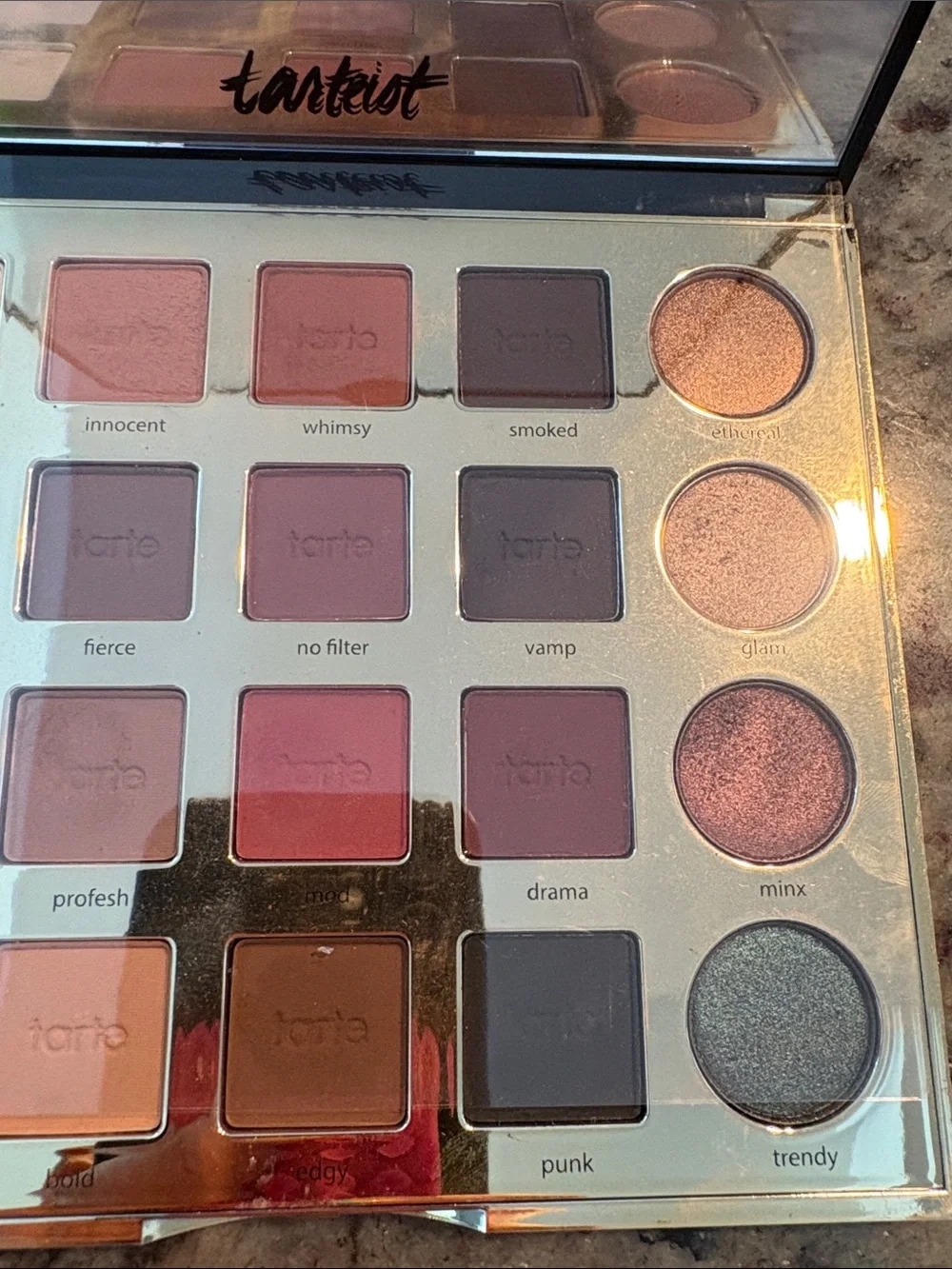 tarte Tarteist PRO Eyeshadow Palette - Black with Gold Lettering